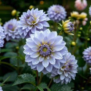 Георгин Акварель купить по цене от 680р. в интернет-магазине «Посадика» с доставкой почтой в в Черемховое и по всей России – [изображение №1].